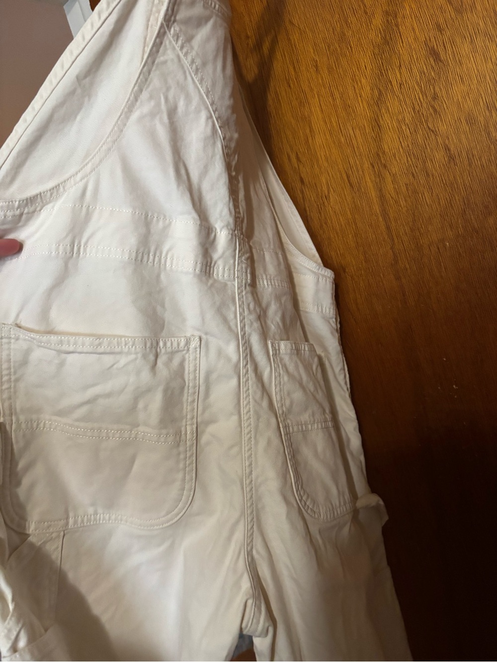 Carhartt Women's Cream Canvas Overalls - Picture 3 of 4